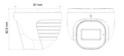 מצלמת צבע לילה כיפה 4 מגה פיקסל Provision DL-340IPERN-36