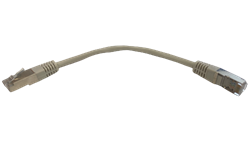 מגשר רשת CAT5e מסוכך באורך 20 ס"מ
