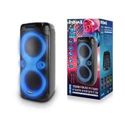 בידורית ניידת 2500W עם 2 מיקרופונים אלחוטיים Club-180 Dome