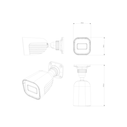 מצלמת IP צינור צבע לילה מלא 4 מגה פיקסל Provision BSV-340SRN-36