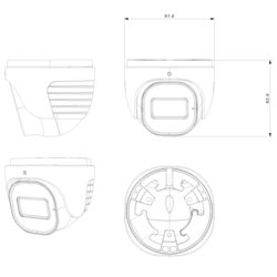 מצלמת IP כיפה צבע לילה מלא 4 מגה פיקסל Provision DV-340SRN-28