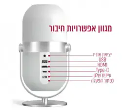 מקרן וידאו 3500 לומינס עם שיקוף מסך מהטלפון packard bell luminator-ultra 30