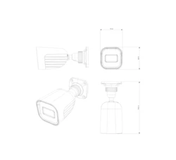 מצלמת IP צינור צבע לילה 4 מגה פיקסל Provision BSH-340IPSN-28