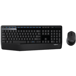 סט מקלדת ועכבר אלחוטי Logitech mk345