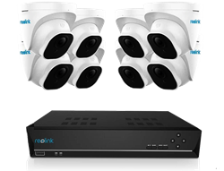 קיט 8 מצלמות כיפה 8MP ומערכת הקלטה NVR Reolink RLK16-820D8-A