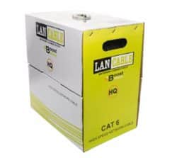 כבל רשת נחושת מלא CAT6 FTP 100/305 מטר