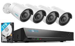 קיט 4 מצלמות צינור 5MP ומערכת הקלטה NVR Reolink RLK8-410B4-5MP