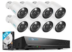 קיט 8 מצלמות צינור 12MP צבע לילה ומערכת הקלטה NVR Reolink RLK16-1200B8-A(2.8MM)