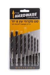 סט מקדחי עץ עם חיבור מהיר למברגה 8 יחידות