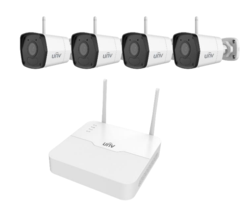 קיט מערכת אבטחה אלחוטית עם 4 מצלמות 2MP Uniview