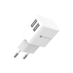 מטען קיר עם שני חיבורי USB
