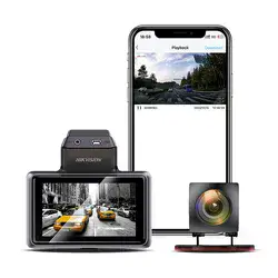 מצלמה לרכב Wi-Fi באיכות 2K עם מצלמה אחורית Hikvision K5-2ch