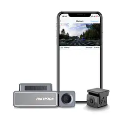 מצלמה לרכב Wi-Fi באיכות 4K עם מצלמה אחורית Hikvision C8