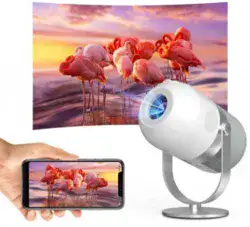 מקרן וידאו 3500 לומינס עם שיקוף מסך מהטלפון packard bell luminator-ultra 30