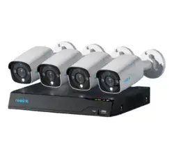 קיט 4 מצלמות צינור 8MP ומערכת הקלטה NVR Reolink NVS8-8MB4