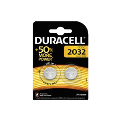 זוג סוללות ליתיום 2032 מבית DURACELL