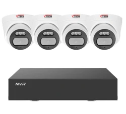 ערכת 4 מצלמות אבטחה IP באיכות 4 מגה פיקסל VTech VTN-8004P-4D