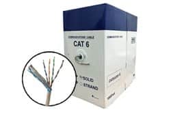 כבל תקשורת קשיח CAT-6 100/300 מטר