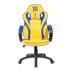 כיסא גיימינג איכותי ונוח לישיבה ממושכת Spider Goal כחול וצהוב
