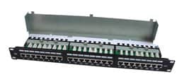 פאנל לארון תקשורת 24 פורטים CAT5e STP יצוק